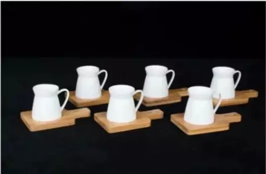 DOLBOVI Bamboo Sunumlu 6 Personality Porcelain cup Pad mug кружка coffee cup cup