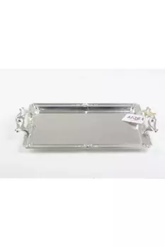 DOLBOVI 'dan Silver Plated Imported Tray Luxury 41X25cm. Tray поднос plateau luxury