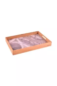 DOLBOVI Marbella Marble Pattern tray Brown Medium tray поднос plateau de service