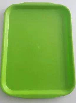 DOLBOVI PATTERNED GREEN SQUARE tray 10 LU tray поднос plateau de service