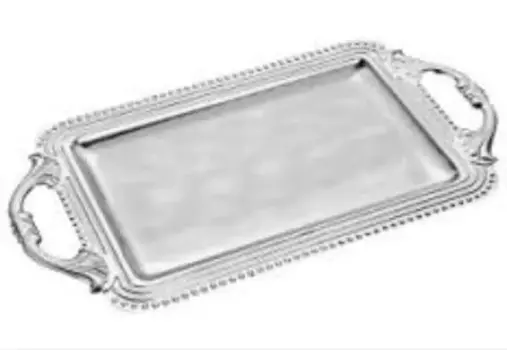 DOLBOVI Sailboat, rectangular chrome stainless tray tray поднос plateau de service
