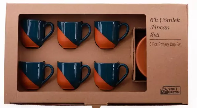 DOLBOVI SOFTY POTTERY 6'LI coffee FNCAN KIT mug кружка coffee cup cup