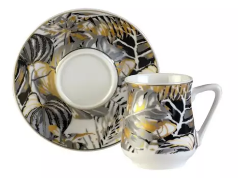DOLBOVI Zcev Leaf Pattern 6 Personality COFFEE cup Pad coffee-150 mug кружка COFFEE cup cup