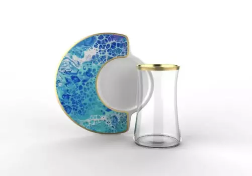 DOLBOVIEfegil 1031-BA ahika Gold Trend Tea cup Set 12 Piece mug кружка coffee cup cup tazas