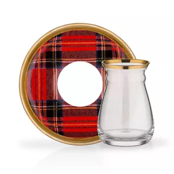 DOLBOVIGlore Nihavent 6 pieces Tea Set Kit Plaid Red mug кружка coffee cup cup tazas