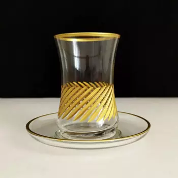 DOLBOVIKesme Decor Gold Gilded Tea cup Takm-Model2 mug кружка coffee cup cup tazas