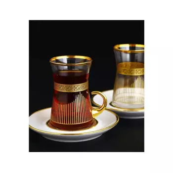 DOLBOVIPaabahe 12 Piece Tea Set-Ayder Gold mug кружка coffee cup cup tazas