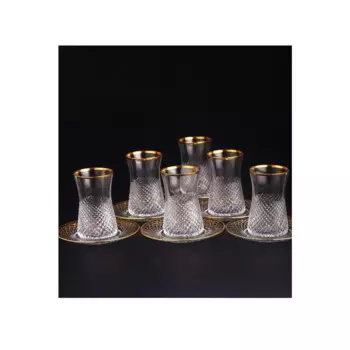 DOLBOVIPaabahe 12 Piece Tea Set-Vision Decor Gold mug кружка coffee cup cup tazas