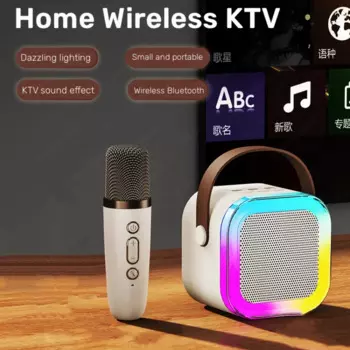 Домашний Ktv аудио набор мобильный телефон тв K-song мини Караоке поет полное оборудование Портативный беспроводной Bluetooth звук детский подарок