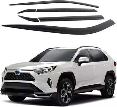 Домашняя лента от дождя, оконные козырьки, набор из 6 предметов для Toyota Rav4 2019 2020 2021 2022 2023 2024/дефлекторы окон