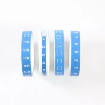 Domikee изолента васи 4 шт., белый, синий