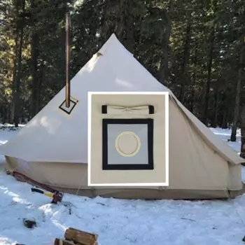 Домкрат для палатки «сделай сам», 45*37 см, двухслойный домкрат для палатки, комплект с дождевиком, палатка, огнестойкая ткань из стекловолокна, аксессуары