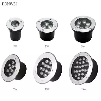 DONWEI Подземный светодиодный светильник теплый белый/холодный белый