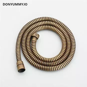 DONYUMMYJO Водопроводный шланг из нержавеющей стали 1,4-1,5 м серебристый, золотой, черный, розово-красный, античный G1/2'