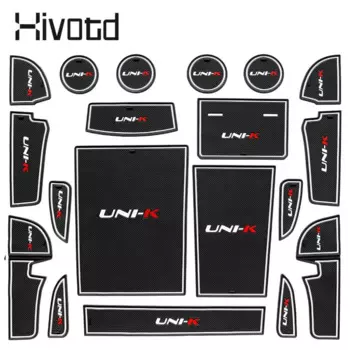 Накладка на дверной слот, автомобильный Стайлинг, нескользящие коврики для чашек с водой, подставка для внутреннего декора, защитные аксессуары для Changan Uni-k Unik 2024