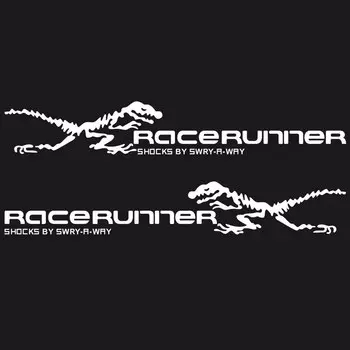 Doordash 2 шт. горные Приключения автомобильные наклейки динозавры графическое моделирование Сделай Сам виниловое украшение для грузовика прицепа двери