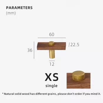 Dooroom ореховые латунные ручки для мебели