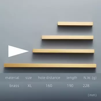 Dooroom Zoe латунные ручки для мебели