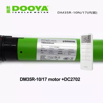 Dooya трубчатый двигатель DM35R 10/17 роликовый двигатель затвора для всех видов вращающихся жалюзи, 220 В/230 В 50/60 Гц, RF433mhz пульт дистанционного управления