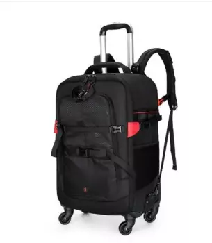 Дорожная сумка на колесиках для камеры, видеокамеры, рюкзак с колесиком, сумка для хранения фотографий и объективов для ноутбука 15,6 дюйма, сумка для фотостудии