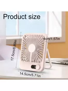 Дорожный вентилятор для сна, перезаряжаемый портативный вентилятор с цифровым дисплеем, персональный USB-вентилятор, небольшой настольный вентилятор