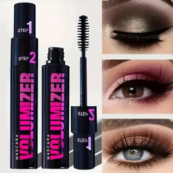 Double-ended Mascara Waterproof Long-lasting and Not Easy To Smudge Long and Thick 3D Mascara Two in One Eye Black Косметика