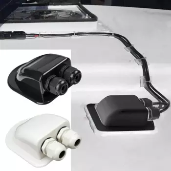 Двойной провод для входа в солнечную панель, трос для входа в крышу, трос, белый, с двойным отверстием, аксессуары для домов на колесах, яхт, автомобилей