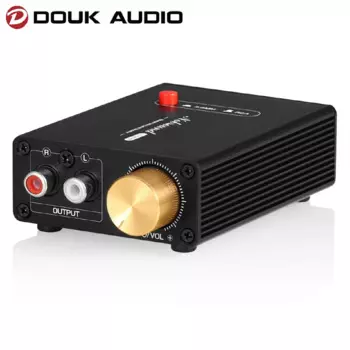 Douk Audio L1MINI Мини Стерео Линейный Усилитель Усилителя Аудио Предусилитель Усиление 20 дБ + Регулировка громкости