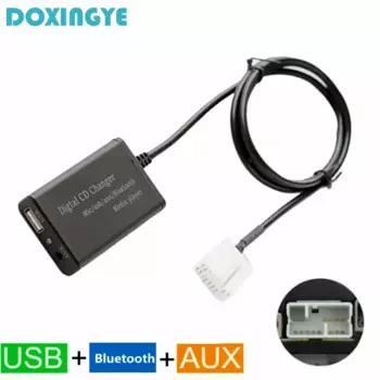DOXINGYE USB AUX Bluetooth автомобильный радиоприемник адаптер для замены компакт-дисков автомобильный MP3-плеер Bluetooth громкая связь для Honda Accord Civic CRV 6 + 8PIN
