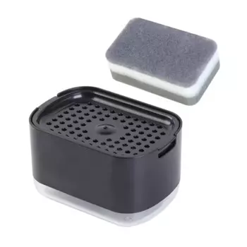 Дозатор для мыла FUGUIHOUSE 2 в 1 белый+серый