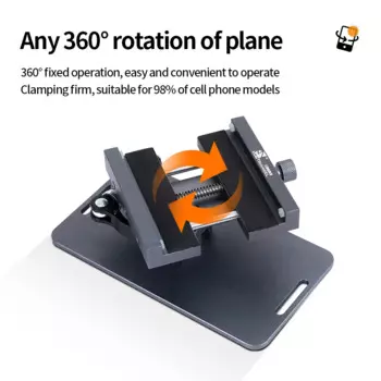 DP203 Universal Mobile Phone LCD Screen Separator 360° Rotating Fixture Clamp Holder Anti-slip Phone Back Cover Glass Repair