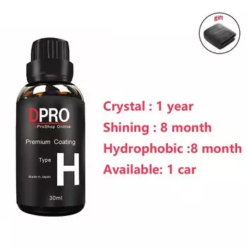 Dpro Nano Керамическое автомобильное покрытие против царапин Полировка автомобиля Стекло Жидкая краска Уход Гидрофобная керамика Автодетейлинг