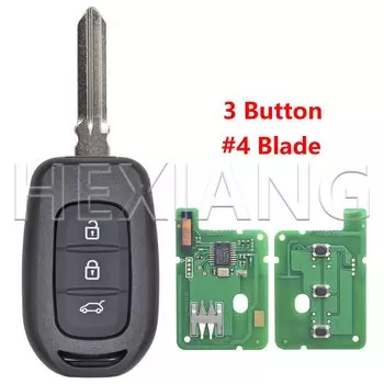 DR 4A PCF7961M 433 МГц автомобильный дистанционный ключ для Renault Dacia Sandero Logan Lodgy Dokker Clio4 Master3 Duster Vauxhall Vivaro Trafic