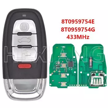 DR 8T 0959754 C ID46 PCF7945AC 315 433 868 МГц Автомобильный дистанционный ключ 8T 0959754 E/D/G/J/H для Audi RS4 S4 S5 A4L A5 A6 A7 A8 Q5