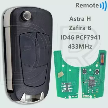 DR ID46 PCF7941 433 МГц HU100 откидной автомобильный дистанционный ключ для Opel Vauxhall Corsa D G4 Astra H Zafira B Holden Vectra C Meriva D Zafira B