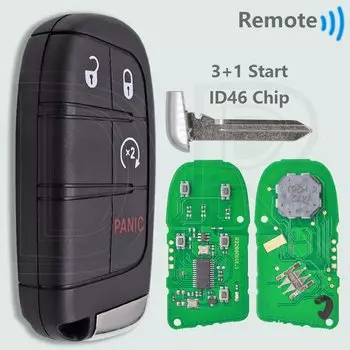 DR ID46 PCF7953 433 МГц бесконтактный автомобильный ключ дистанционного управления для Jeep Grand Cherokee Dodge Journey Challenge SRT Hellcat Chrysler 300