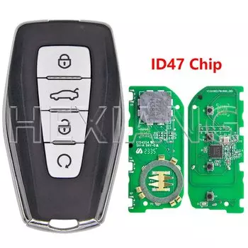 DR оригинальный ID47 4A 8A чип 433 МГц бесконтактный автомобильный дистанционный ключ для Geely Monjaro Okavango Azkarra Atlas Emgrand X7 Coolray Geometry