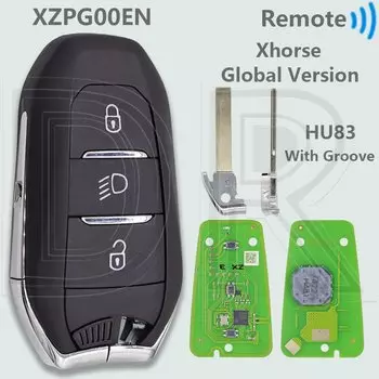 DR Xhorse VVDI глобальная версия, сменный автомобильный пульт дистанционного управления, пустой ключ XZPG00, печатная плата или чехол для Peugeot Citroen DS