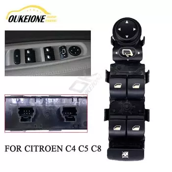 Драйвер для Citroen C5 C8 2001-2007 Peugeot 807, левое питание, зеркальный переключатель управления, подъемная консоль, кнопка 6554.HQ
