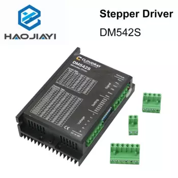 Драйвер двухфазного шагового двигателя HAOJIAYI DM542S, напряжение питания 18-50 В постоянного тока, выход 1,0-а, ток