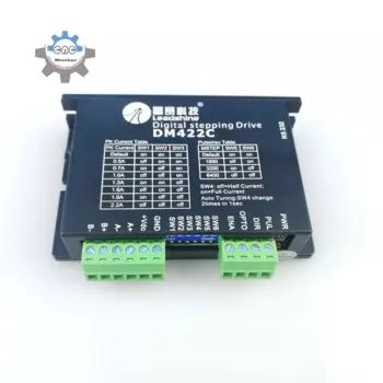 Драйвер шагового двигателя DM422C, двухфазное входное напряжение, 10-30 В постоянного тока, ток 0,5-3,5 А для гравировального станка, комплект с ЧПУ Leadshine