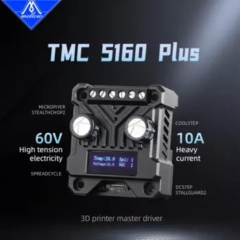 Драйвер шагового двигателя Mellow Fly 12в-60в HV TMC5160 Plus V1.0, бесшумный драйвер SPI для 3D-принтера Marlin / Klipper / RRF