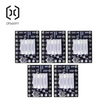 Драйвер шагового двигателя основной платы с 5 радиаторами, подходит для различных моделей 3D-принтеров