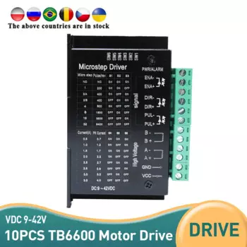Драйвер шагового двигателя TB6600 Nema 23 Nema 34 42/57/86 Nema17 4A для ЧПУ гравировального станка, 10 шт.