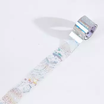 Dream universe Серебряная маскировочная лента с бабочками