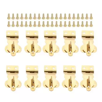 DRELD 10 шт. Античная латунная шкатулка для ювелирных изделий, замок с защелкой, деревянная Подарочная коробка для вина, аксессуары для оборудования 27*19 мм