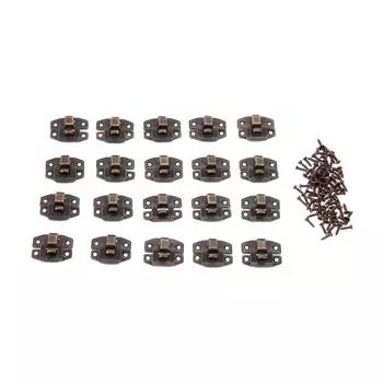 DRELD 20 шт. Античная бронзовая защелка для коробок 24*19 мм