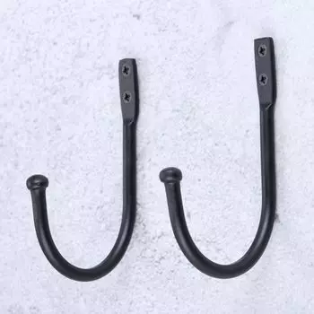 DRELD 2 шт. черные крючки для ванной комнаты