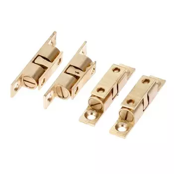 DRELD 4 шт. 50 мм двойная шаровая защелка из чистой меди, защелка, защелка для двери шкафа, сенсорные бусины, бронзовый, латунный Цвет, фурнитура, аксессуары