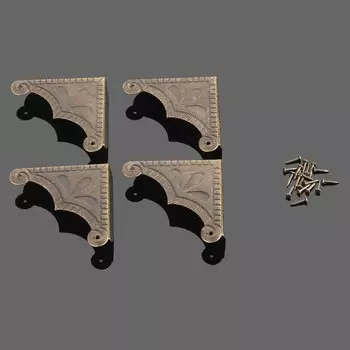DRELD Античные угловые кронштейны для мебели 4 шт